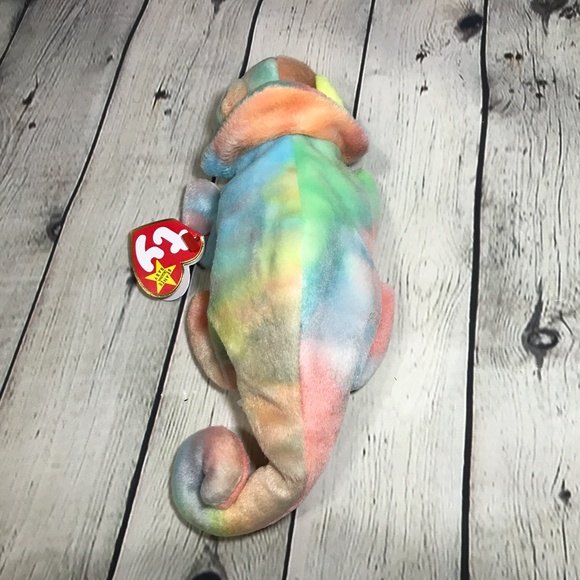 NWT TY Beanie Baby - Rainbow the Chameleon - Picture 6 of 7